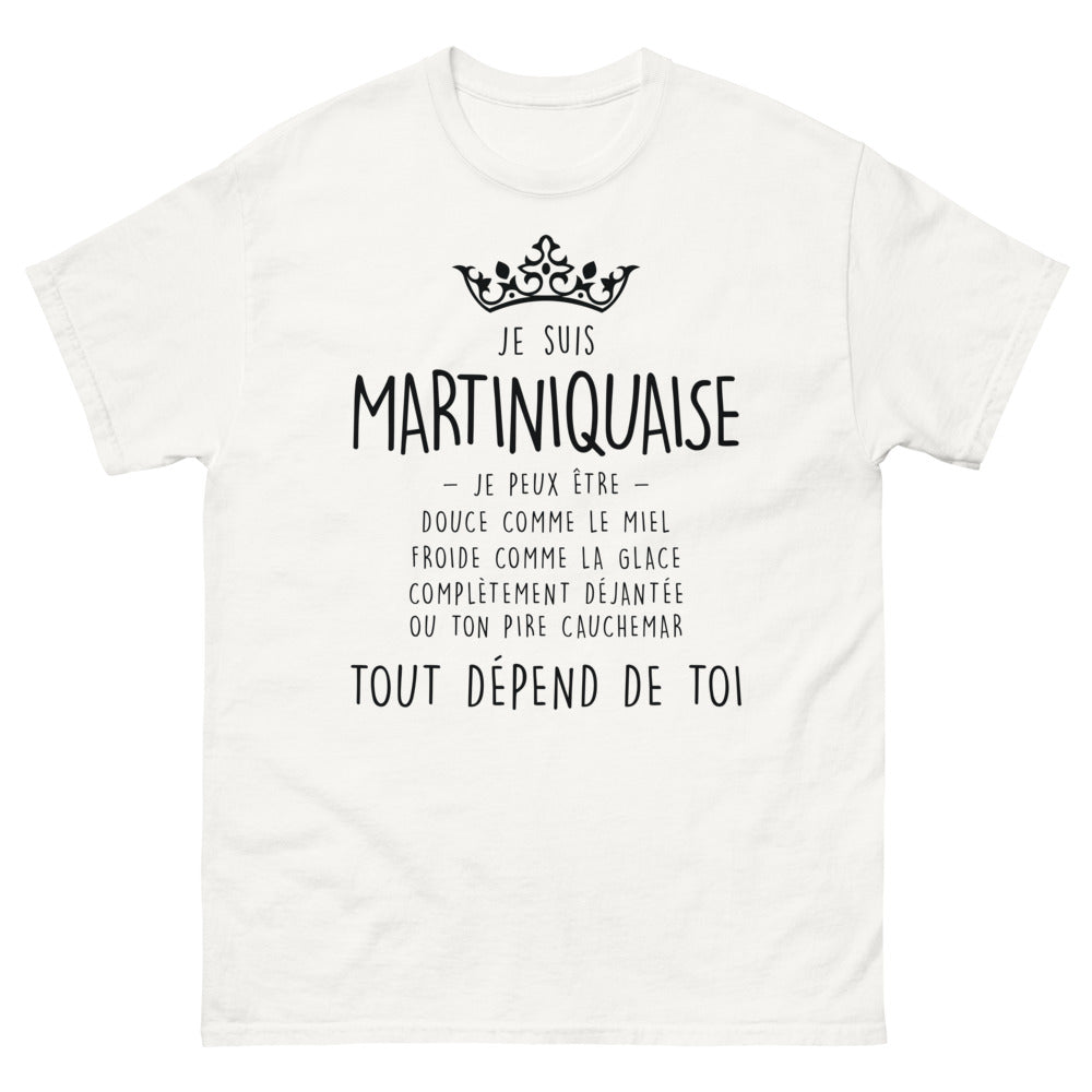 T-shirt Martinique blanc - Douce, Glace, Déjantée ou Cauchemar