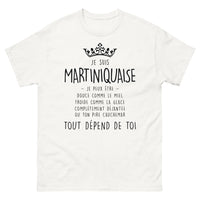 Thumbnail for T-shirt Martinique blanc - Je suis Martiniquaise : du miel à la glace