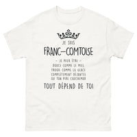 Thumbnail for T-shirt Franc-Comtoise blanc - Douce comme le miel, déjantée