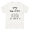 T-shirt Franc-Comtoise blanc - Douce comme le miel, déjantée