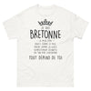 T-shirt Bretagne blanc - Je suis bretonne, douce ou déjantée