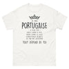 T-shirt Portugal blanc - Fière de mes origines, douce ou déjantée