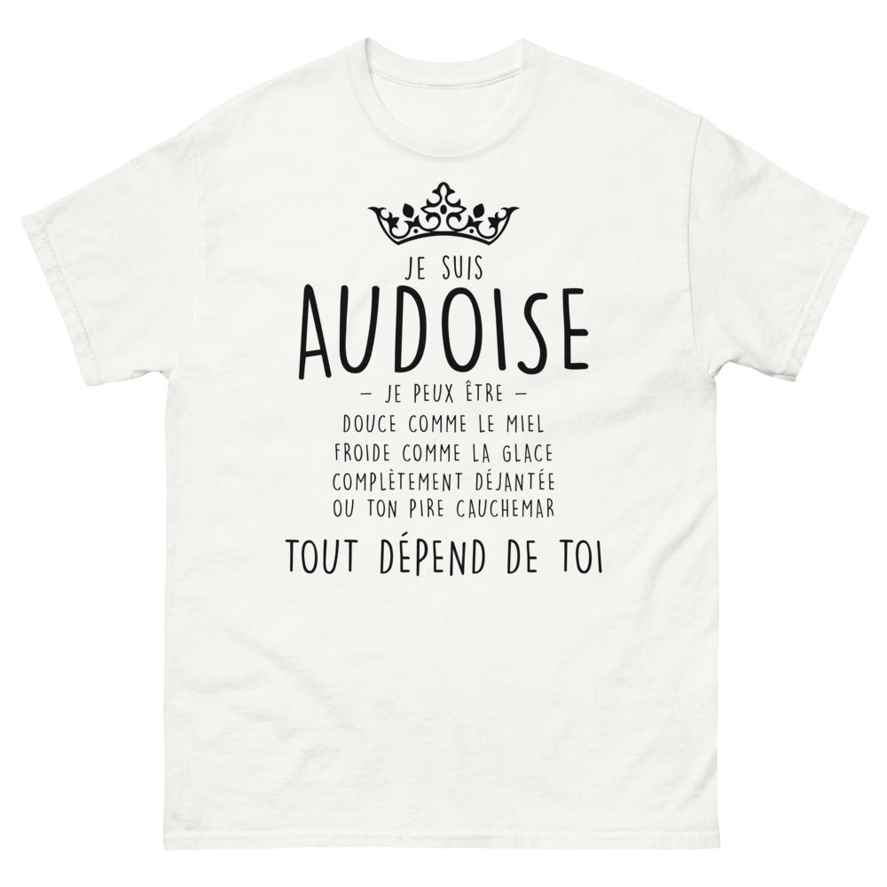T-shirt Audoise blanc - Douceur et folie à l'Aude
