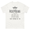 T-shirt Roumaine blanc - Humour et caractère audacieux