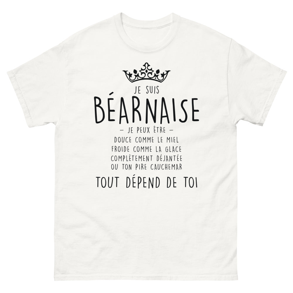 T-shirt Béarnais blanc - Je suis béarnaise, douce ou glacée