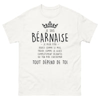 Thumbnail for T-shirt Béarnais blanc - Je suis béarnaise, douce ou glacée