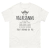 T-shirt Valais blanc - Je suis valaisanne, douce ou déjantée