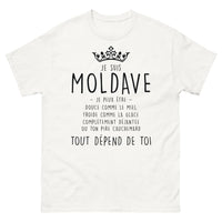 Thumbnail for T-shirt Moldave blanc - Douceur et humour en design