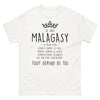 T-shirt Madagascar blanc - Douceur et folie malgache