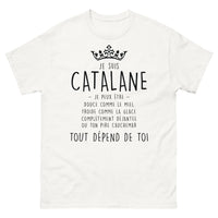 Thumbnail for T-shirt Catalane blanc - Je peux être douce comme le miel