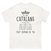 T-shirt Catalogne blanc - Douceur et humour déjanté