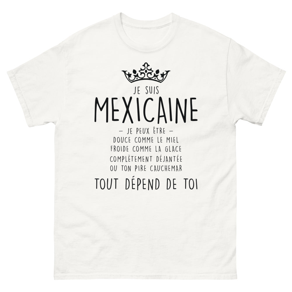 T-shirt Mexicain blanc - Douceur et tempérament humoristique