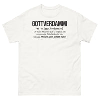 Thumbnail for T-shirt Alsace blanc - Gottverdammi-n-gotferdammi humoristique