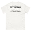 T-shirt Alsace blanc - Gottverdammi-n-gotferdammi humoristique