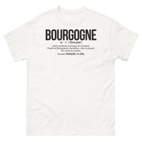 Thumbnail for T-shirt Bourgogne blanc - Le centre du monde en toute fierté