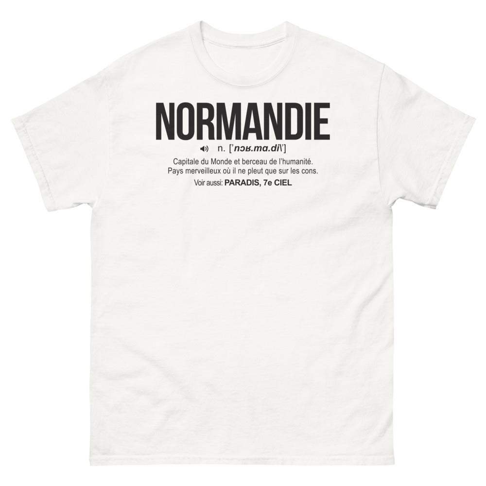 T-shirt Normandie blanc - Capitale du monde et berceau de l'humanité