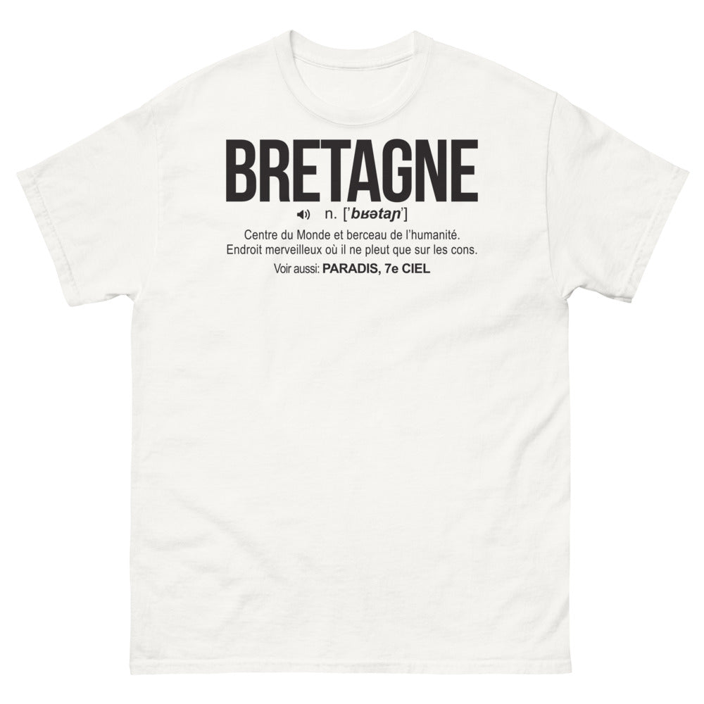 T-shirt Bretagne blanc - Centre du Monde et Berceau de l'Humanité