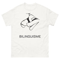 Thumbnail for T-shirt Bilinguisme Français blanc - Un message clair et élégant