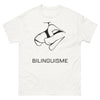 T-shirt Bilinguisme Francophone blanc - Hymne aux langues