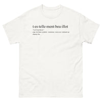 Thumbnail for T-shirt Franc-Comtois blanc - T'es tellement beuillot expr.