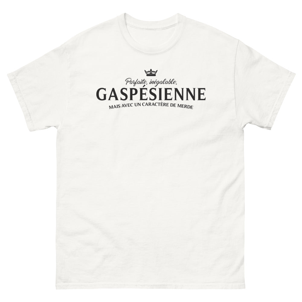 T-shirt Gaspésienne blanc - Parfaite et inégalable