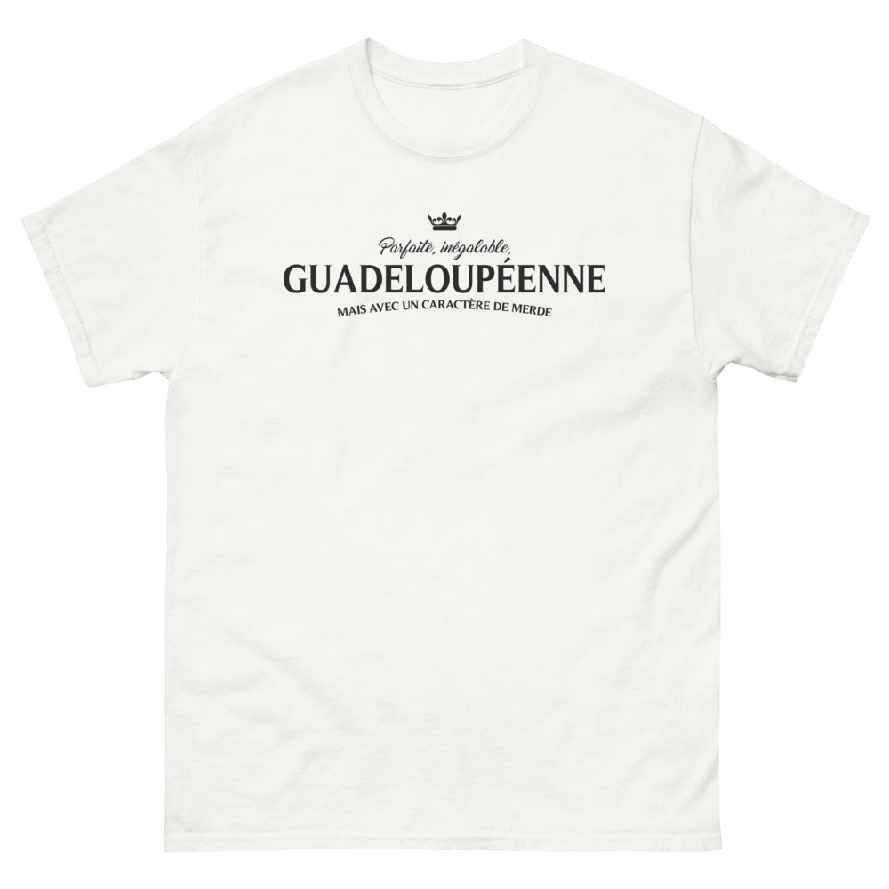 T-shirt Guadeloupe blanc - Parfaite avec un caractère bien trempé