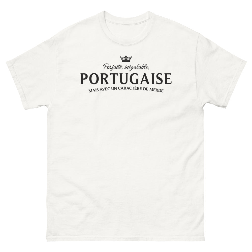 T-shirt Portugal blanc - Parfaite et inégalable avec humour