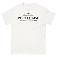 Thumbnail for T-shirt Portugal blanc - Parfaite et inégalable avec humour