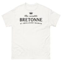 Thumbnail for T-shirt Bretagne blanc - Têtue, Susceptible, Bretonne et Meilleure Maman