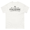 T-shirt Italie blanc - Têtue, susceptible, rebelle, meilleure maman