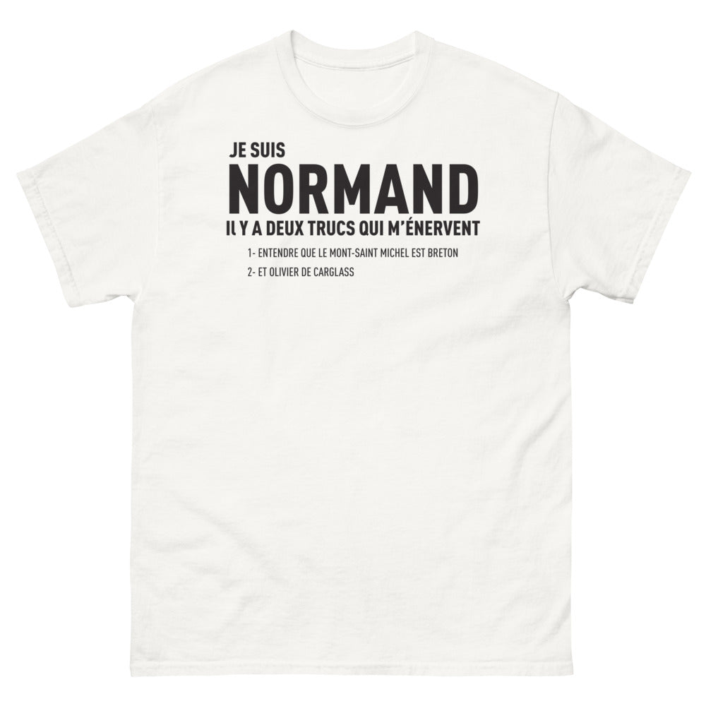 T-shirt Normandie blanc - Je suis Normand et fier !