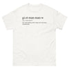 T-shirt Haïtien blanc - texte de joie créole