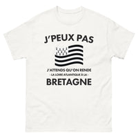 Thumbnail for T-shirt Bretagne blanc - J’peux pas, j’attends qu’on rende la Loire-Atlantique