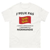 T-shirt Normandie blanc - j'attends la rétrocession de l'Angleterre