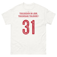 Thumbnail for T-shirt Toulouse blanc - Toulousain un jour, toujours
