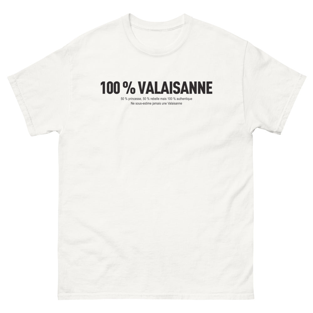 T-shirt Valaisanne blanc - 100% princesse, 50% rebelle