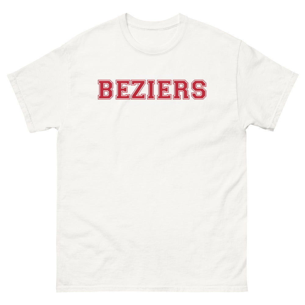 T-shirt Béziers blanc - Je supporte deux équipes