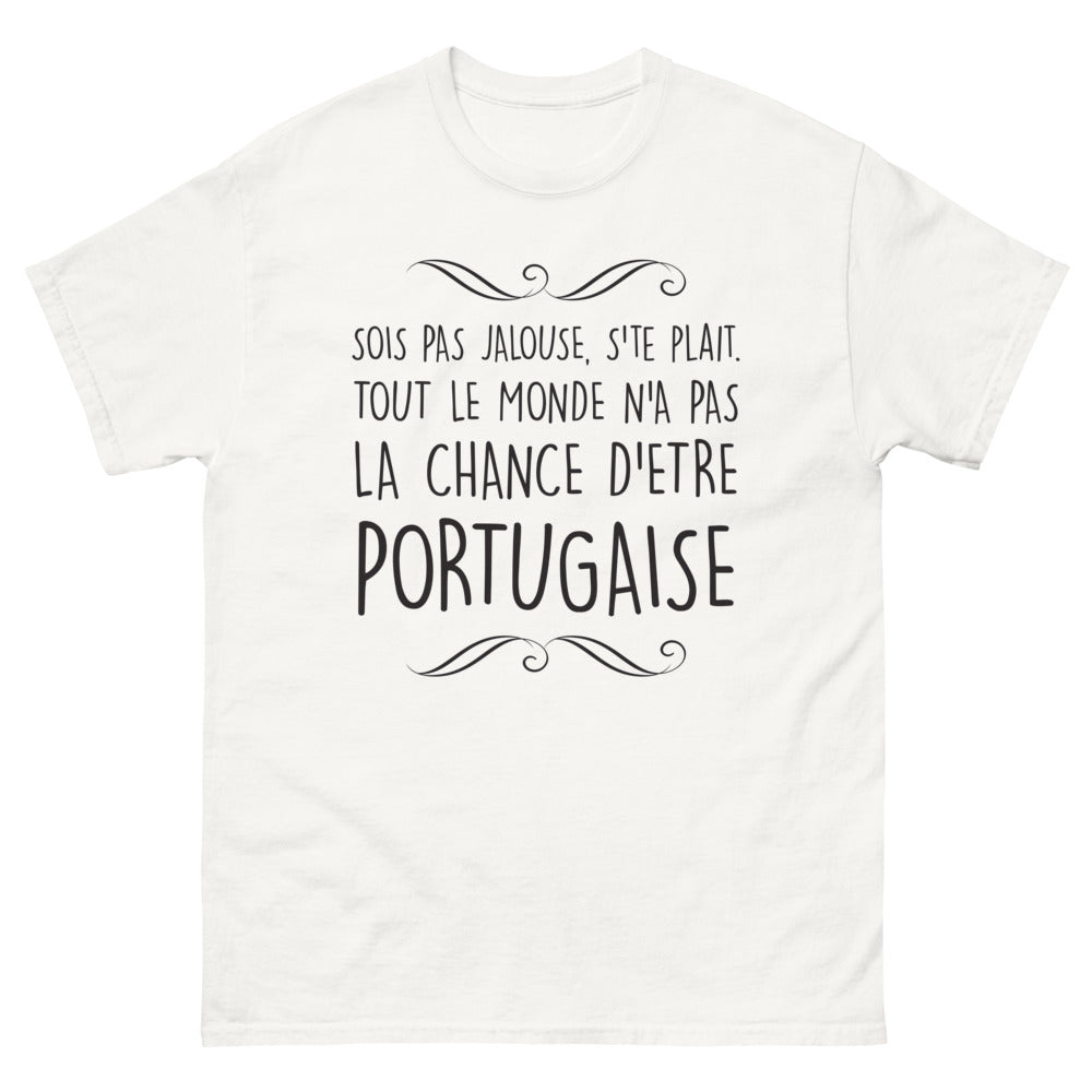 T-shirt Portugal blanc - Sois Pas Jalouse, être Portugaise