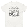 T-shirt Portugal blanc - Sois Pas Jalouse, être Portugaise
