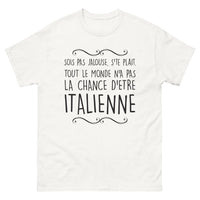 Thumbnail for T-shirt Italien blanc - Ne sois pas jalouse, s'il te plaît