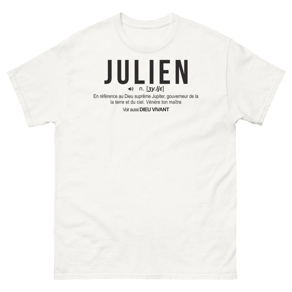 T-shirt mythologie blanc - hommage humoristique à Jupiter