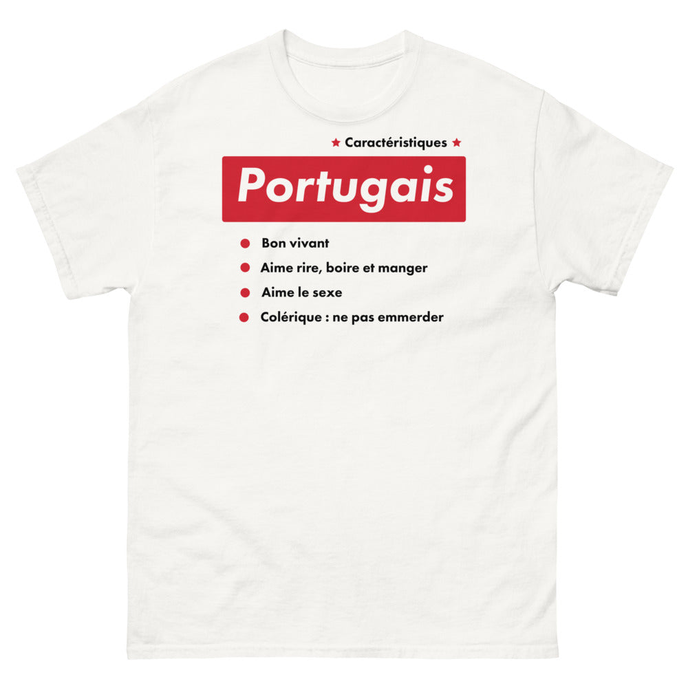 T-shirt Portugal blanc - Célébration de la joie de vivre