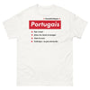 T-shirt Portugal blanc - Célébration de la joie de vivre