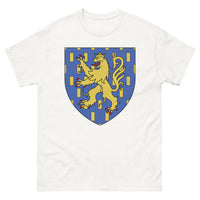 Thumbnail for T-shirt Hérault blanc - Lion doré sur ciel bleu azur