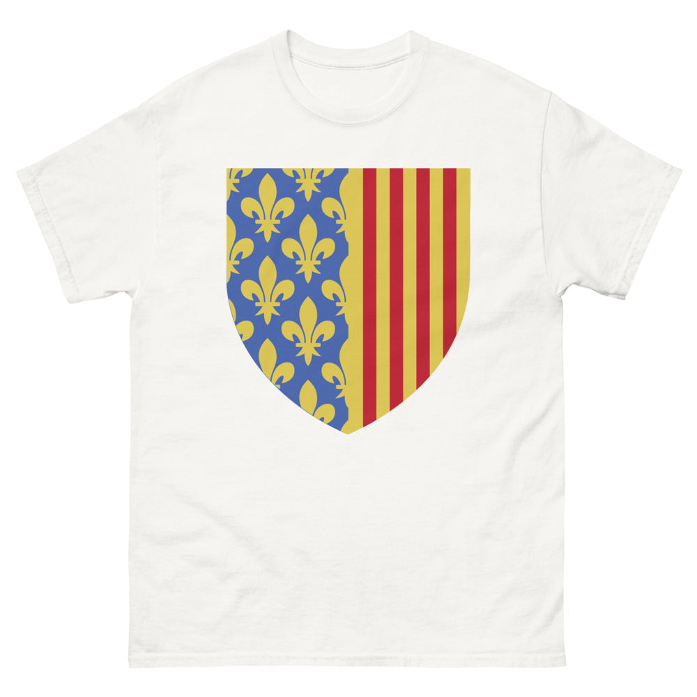 T-shirt Provence blanc - Blason traditionnel et fierté locale