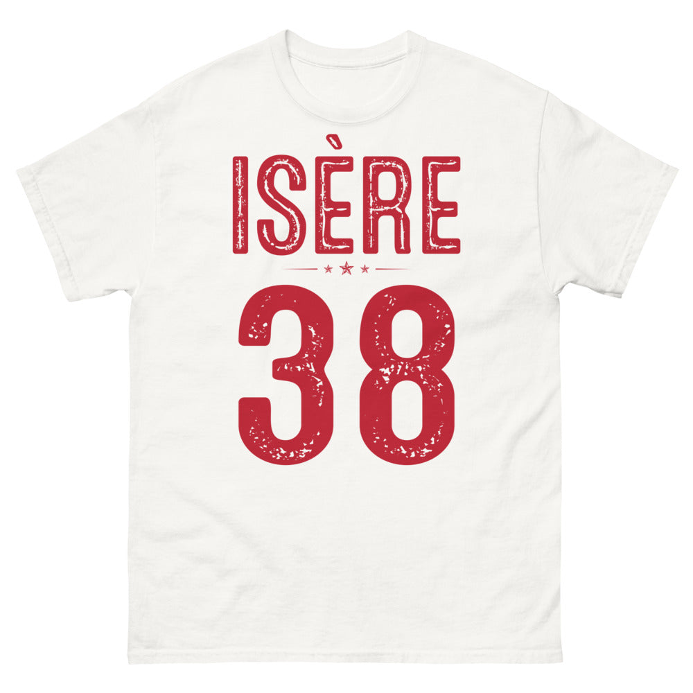 T-shirt Isérois blanc - Fier de mon 38
