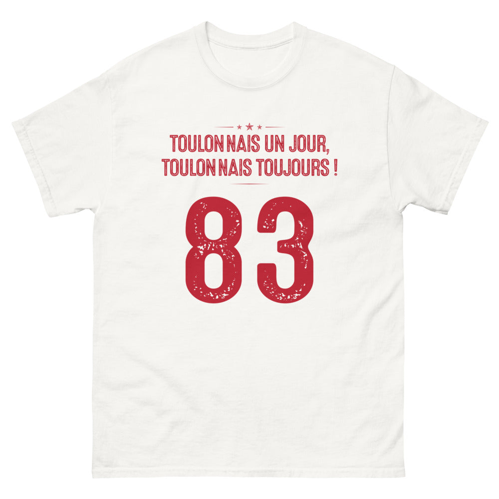 T-shirt Toulonnais blanc - Fier d'être Toulon-Naïs