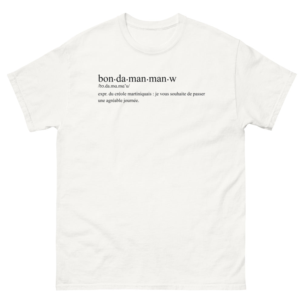T-shirt Martinique blanc - Bon matin en créole martiniquais