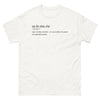 T-shirt Franc-Comté blanc - Je vous souhaite de passer une agréable journée