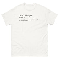 Thumbnail for T-shirt Aveyron blanc - Me fas cagar, expression locale